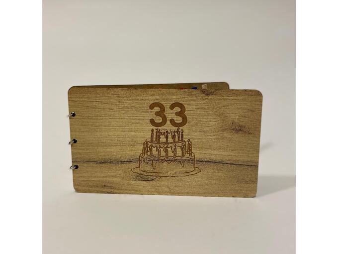 Moja Poklon Kutija - Koverta 33. rođendan