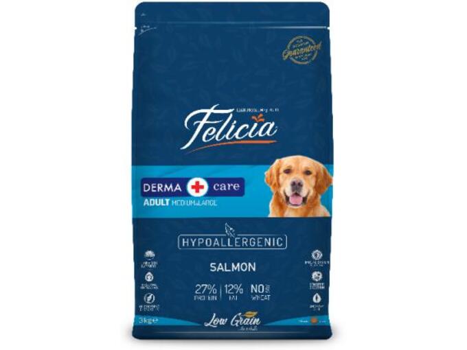 Felicia low grain-hrana za odrasle pse srednjih i velikih rasa-losos