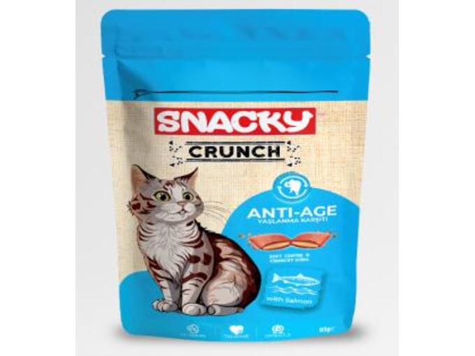 Snacky Hrskava poslastica za mačke-losos(antiage)