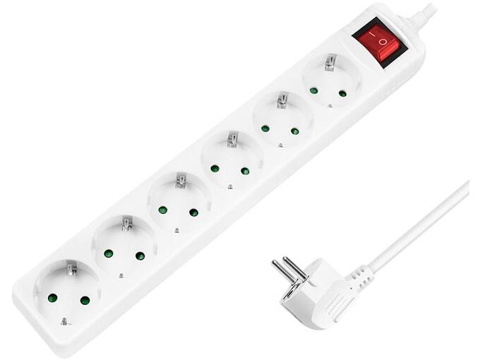 Logilink Produžni kabl 6 mesta prekidač 1.5m