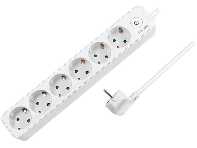 Logilink Produžni kabl 6 mesta prekidač 1.5m