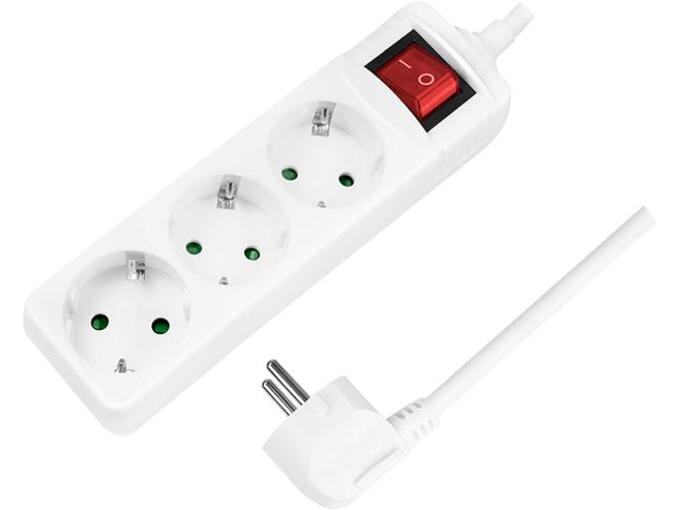 Logilink Produžni kabl 3 mesta prekidač 1.5m