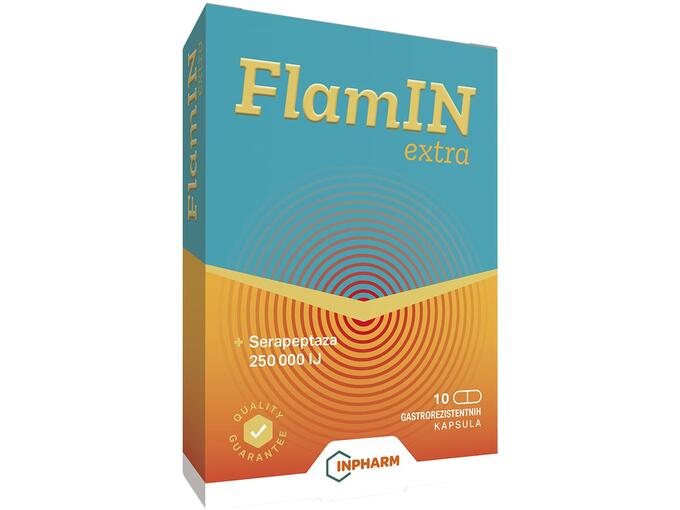 Inpharm FlamIN Extra za upalu, otok i bol - 10 kapsula