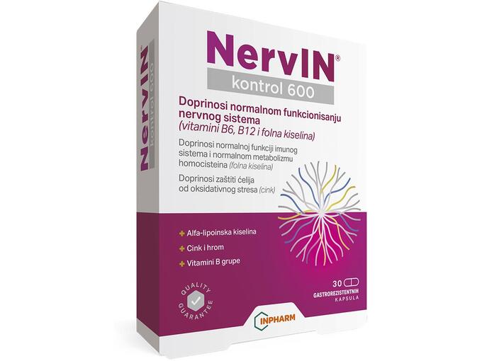 Inpharm NervIN Kontrol 600 za neuropatiju - 30 kapsula