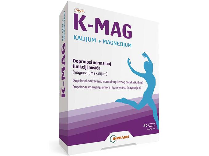 Inpharm K-MAG kalijum i magnezijum - 30 kapsula