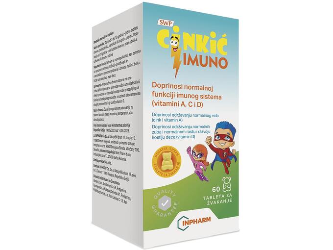 Inpharm Cinkić Imuno za imunitet dece - 60 tableta za žvakanje