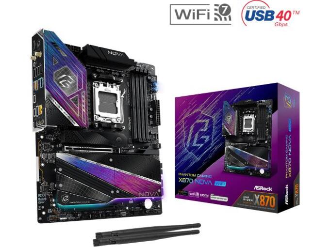 Asrock Matična ploča AM5 X870 Nova WiFi