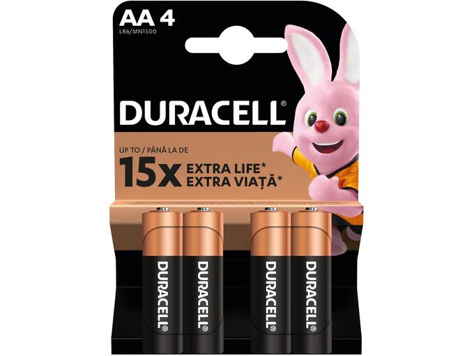 Duracell Baterije Duralock Basic AA LR6/MN1500 4kom