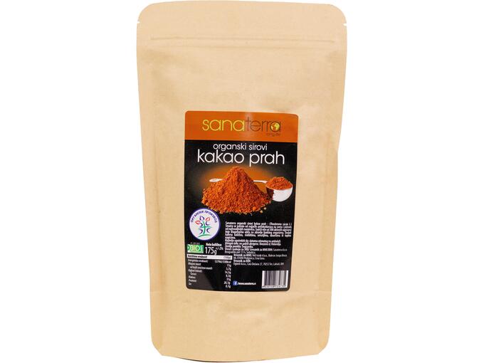 Sanaterra Organski sirovi kakao prah 175gr