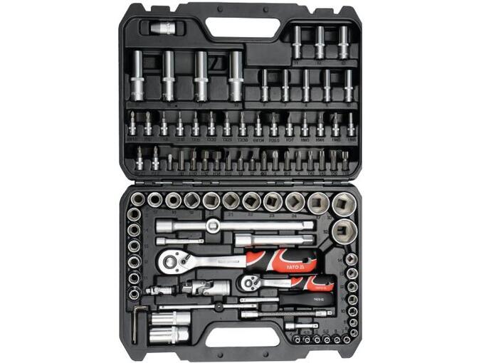 Yato garnitura nasadnih ključeva 1/4"-1/2" /94 dela u koferu