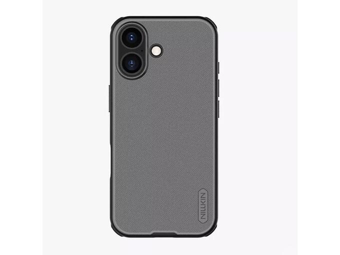 Maska za iPhone 17 (bez otvora za logo) Nillkin Super Frosted Shield Pro transparent crna