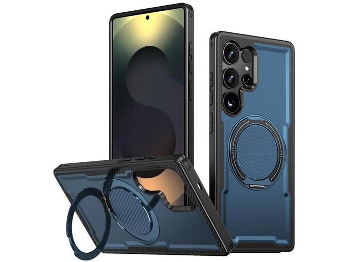 Maska za Samsung S25 Ultra/ S938B Mag Case Ring Armor plava
