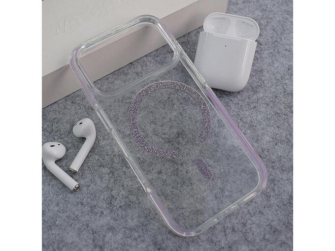 Maska za iPhone 17 Pro ljubičasta Mag Case Bling