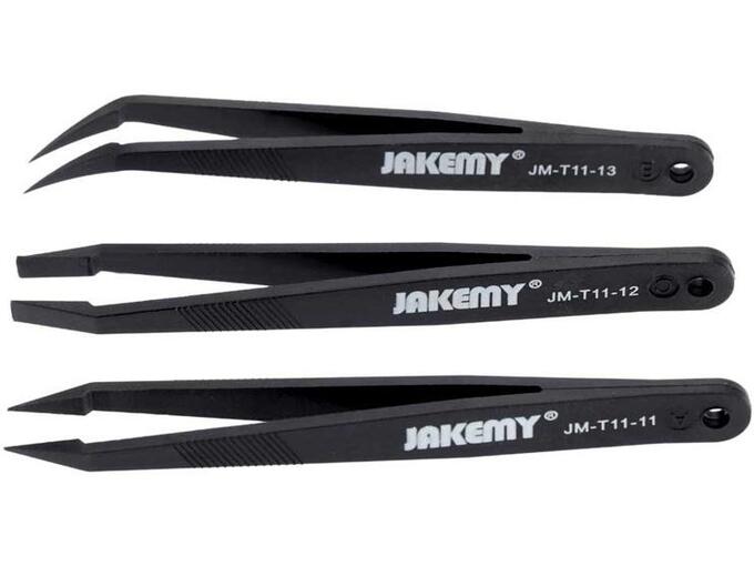 JAKEMY JM-T11 3in1 set plastičnih pinceta