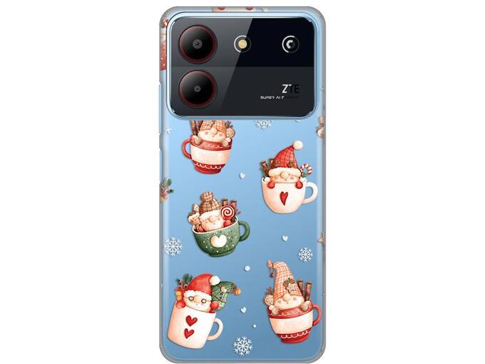 Maska za ZTE Blade A54 Ho Ho Ho Silikonska Print