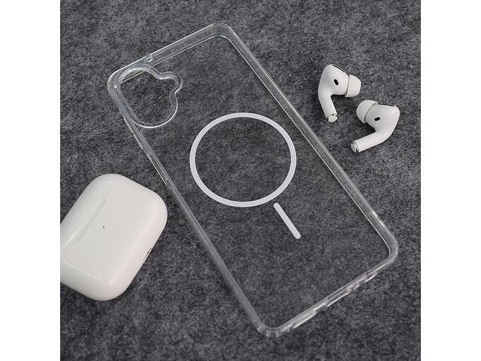 Maska za Samsung A07/ A075F Mag Case Clear Slim bela