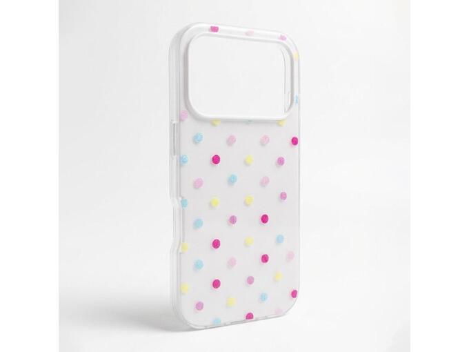 Maska za iPhone 17 Pro Candy Dots bela