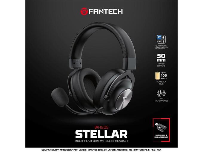 Bluetooth slušalice Fantech WHG05 crne