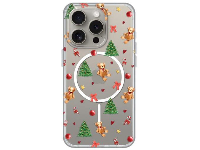 Maska za iPhone 15 Pro 61 Merry Bear Print Magsafe