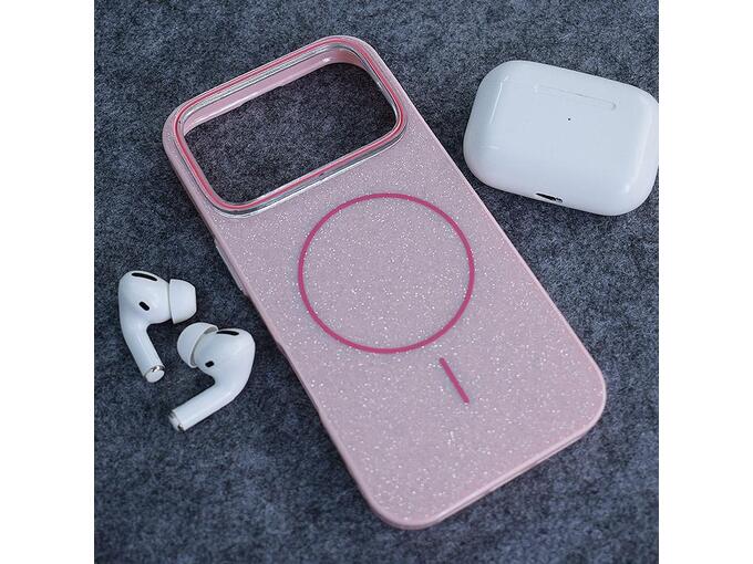 Maska za iPhone 17 Pro Max Mag Case Fashion Glitter roze