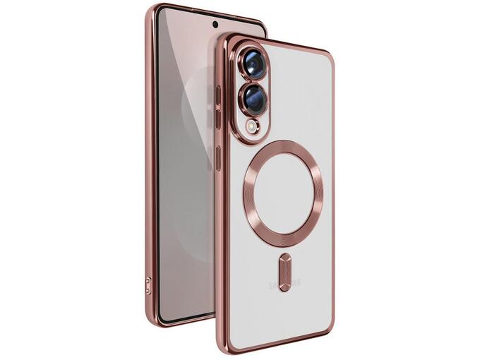 Maska za Samsung Galaxy S25 Edge Magsafe Lux roze