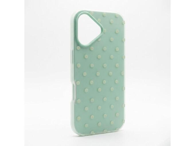 Maska za iPhone 17 tirkiz Candy Dots