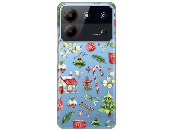 Maska za ZTE Blade A54 Winter Spirit Silikonska Print Skin