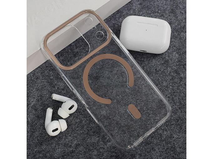 Maska za iPhone 17 Pro Max Berlia Sheen Mag Case zlatna