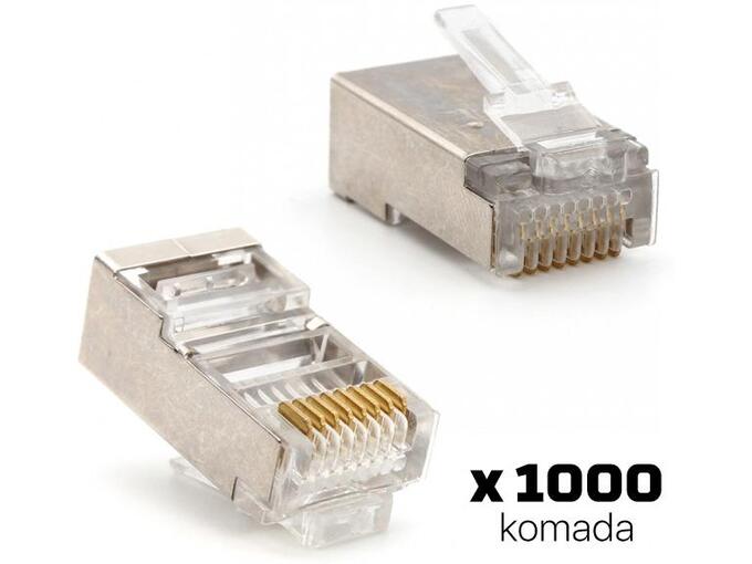 Konektor RJ45 metalni CAT5 JWD-AD79 1000 kom