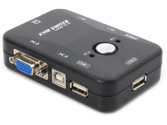 KVM switch 2 PC-a na isti monitor,miš,tastaturu JWD-SP27 bez kablova