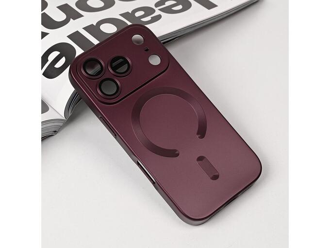 Maska za iPhone 17 Pro 63 Magsafe Chrome bordo