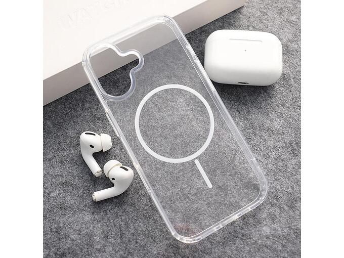 Maska za iPhone 17 Mag Case Clear Slim bela