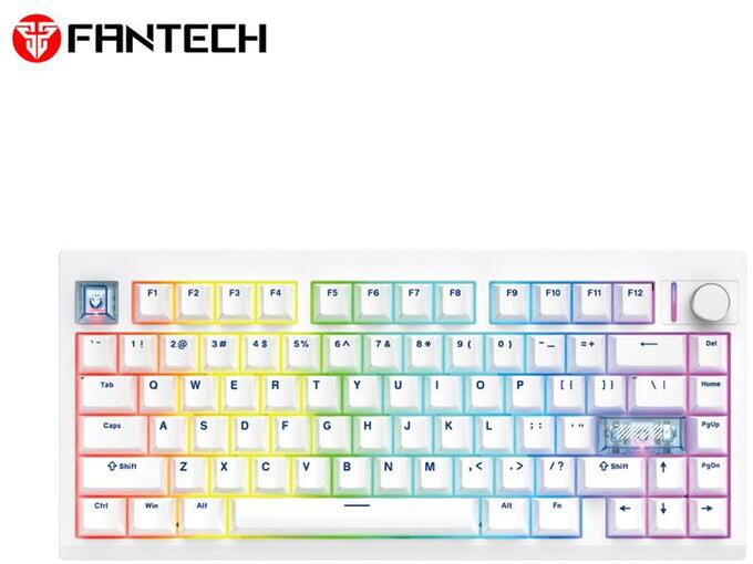 Tastatura mehanička Gaming Fantech MK921 Maxfit 8 Wireless bela (brown switch)