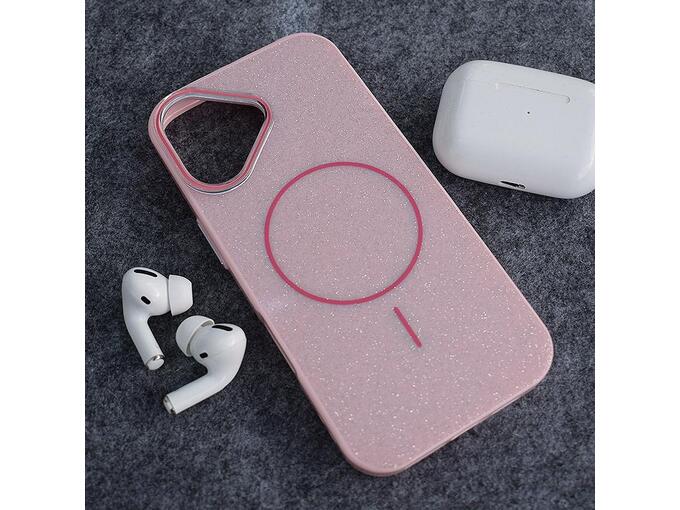 Maska za iPhone 17 Mag Case Fashion Glitter roze