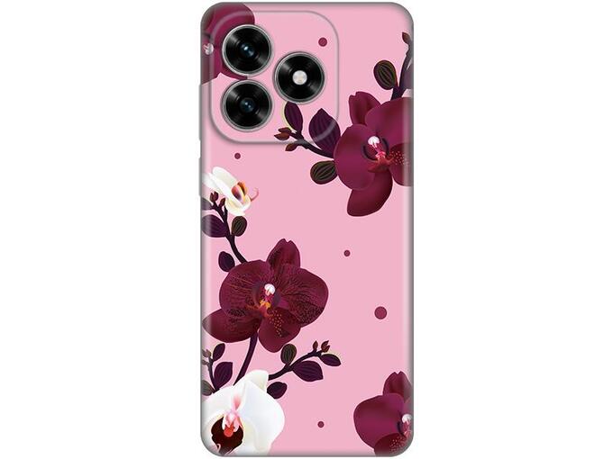 Maska za Honor X5c Plus Silikonska Print Skin Pink Orchid