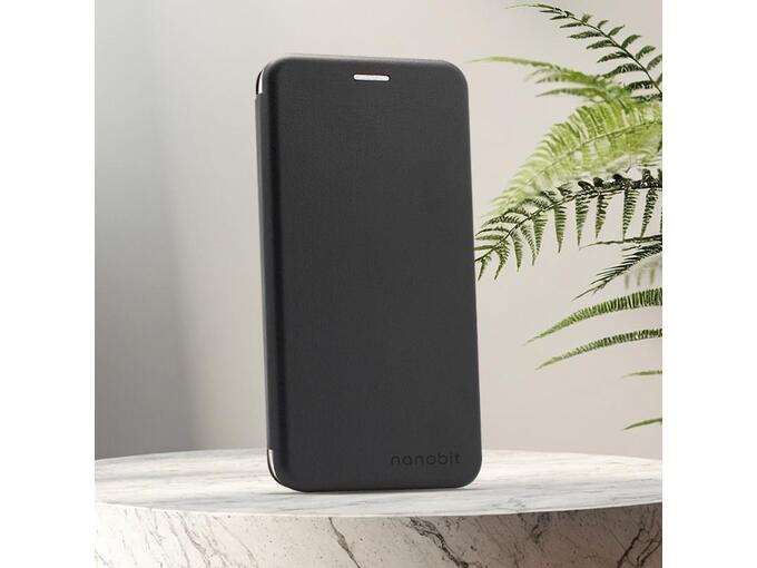 Maska za Xiaomi Redmi 15 4G (171 mm) na preklop Nanobit Coral Book crna