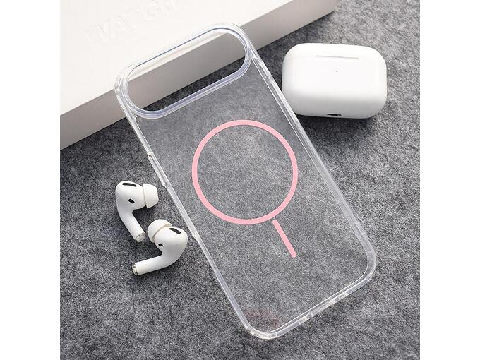 Maska za iPhone Air Mag Case Clear Slim roze