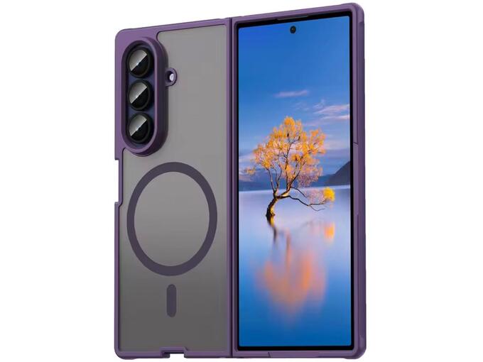 Maska za Samsung Galaxy Z Fold 7 ljubičasta Magsafe Fold