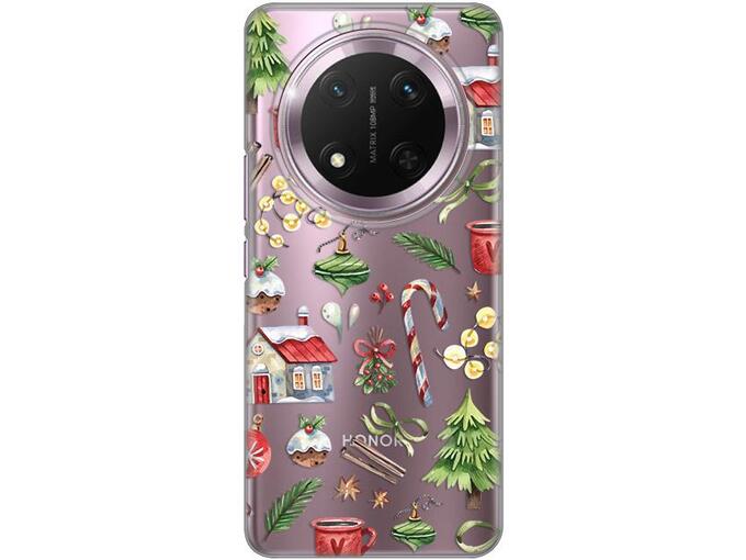 Maska za Honor Magic 7 Lite Winter Spirit Silikonska Print Skin
