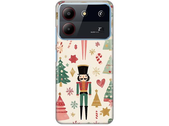 Maska za ZTE Blade A54 Vintage Christmas Silikonska Print