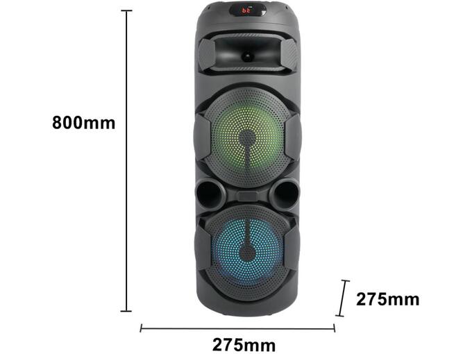 Bluetooth prenosivi veliki zvučnik za karaoke sa mikrofonom, daljinskim i led svetlom, 80cm, model ZQS8220S