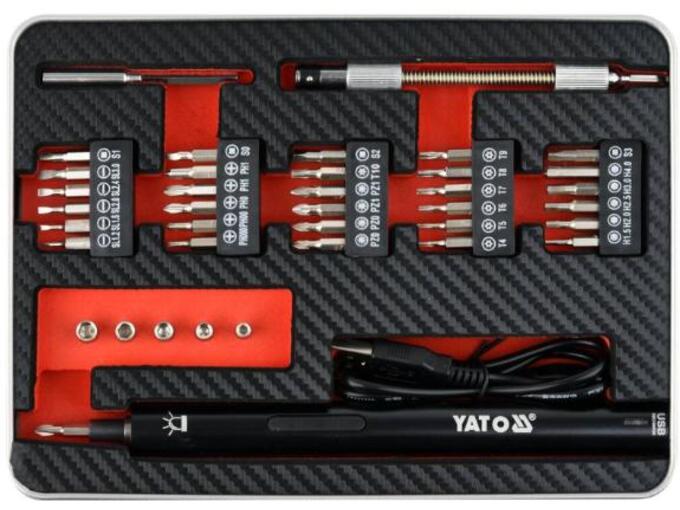 Yato Precizna štapna šrafilica 3.6V 39 delova