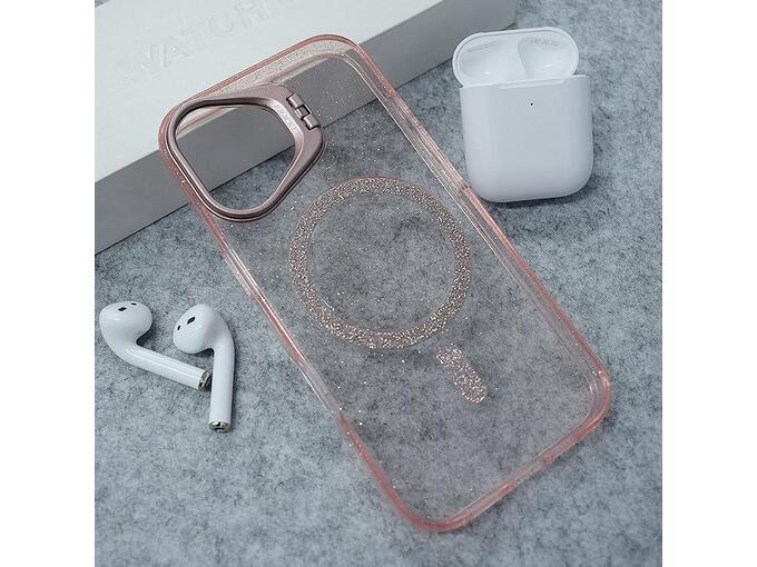 Maska Mag Case Bling Camera Bracket za iPhone 17 pink