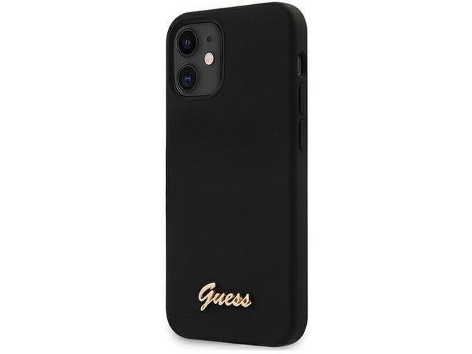 Maska Guess Faceplate za iPhone 12 mini mat crna.