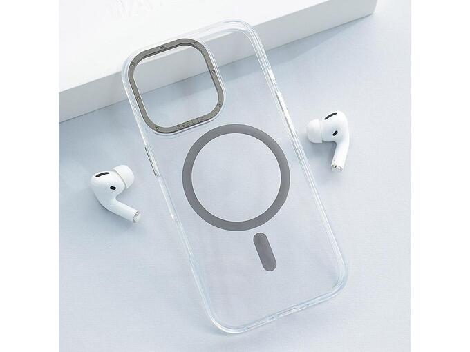 Maska Berlia Crystal Armor Magnetic za iPhone 16 Pro Max transparent crna