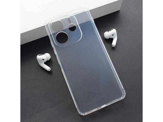 Maska Skin Silikon with pluggy za Xiaomi Redmi Note 14 4G (EU) transparent