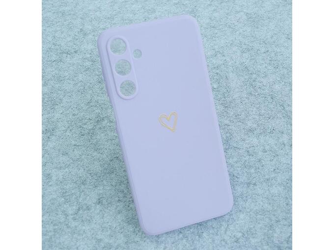 Maska Golden Heartbeat za Samsung A16 5G/ A166B ljubicasta