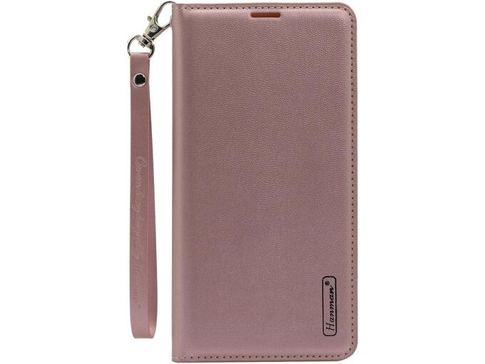 Maska na preklop Hanman Minor za Huawei P40 Pro roze zlatna.