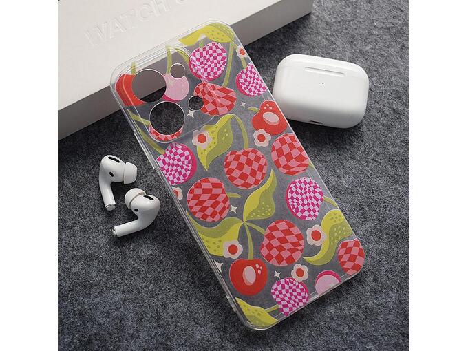 Maska Nanobit Print za Xiaomi Redmi 15C (173 mm) Checkered Cherries