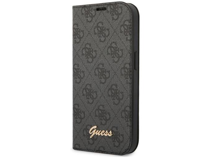 Maska na preklop Guess PC/ TPU 4G Metal Camera Outline Book za iPhone 14 Pro crna.
